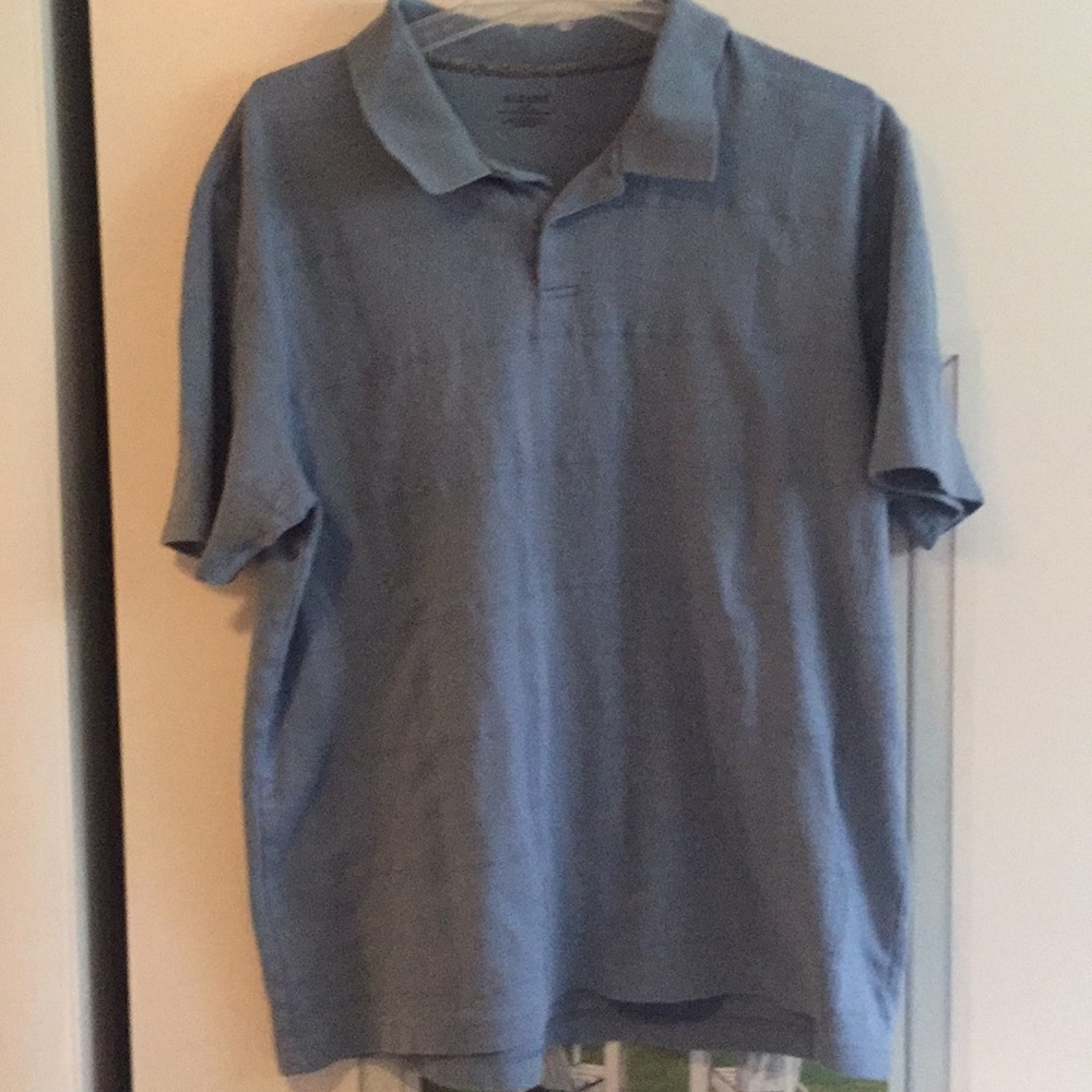 Alfani Polo Shirt Size XL in Blue Windowpane